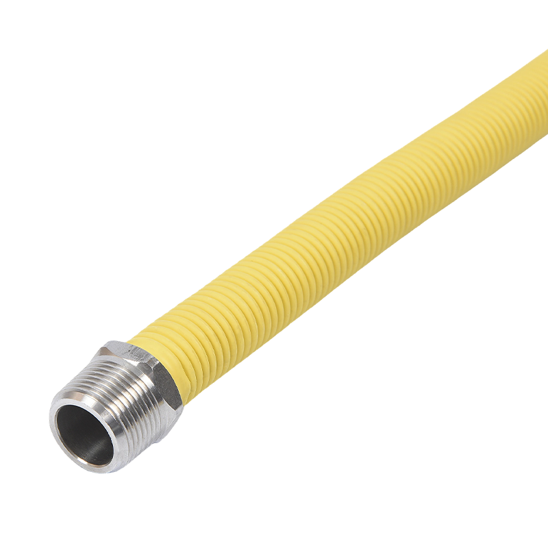 304 rustfritt stål fleksibelt korrugert PVC-rør